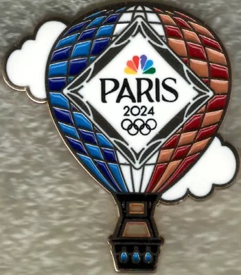 Nice 2024 Paris NBC Logo Hot Air Balloon Olympic Media Collector Pin • $14.95