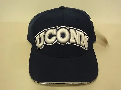 Vintage NCAA UCONN Huskies Spellout Strapback Hat 90s American Needle NEW NWT • $24.99