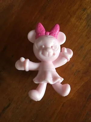 Disney Minnie Mouse Pink Teddy Bear 2011 Mattel Figure • $6