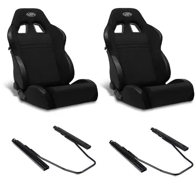 SAAS Vortek Seats (2) With Rails  Dual Recline Black ADR Compliant • $800