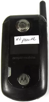 Motorola E Series E816 - Black ( Amp'd Mobile ) Very Rare Flip Phone • $7.64