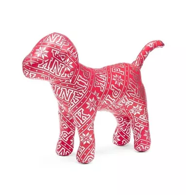 Victoria's Secret PINK Display Dog Red/Silver SOLD OUT NEW! Large Size  • $49