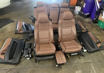 Bmw X5 E70 Front Rear Interior Complete 7 Seater  Set Door Panel Saddle Brown 🟤 • $1600