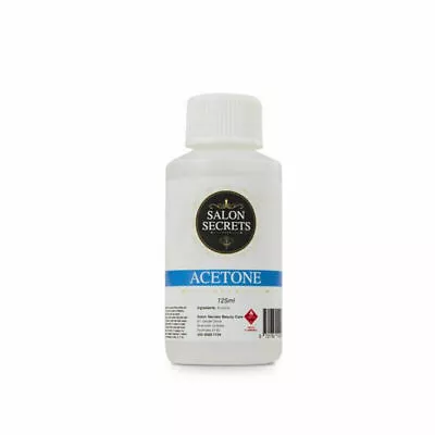 Salon Secrets PURE ACETONE 125ml -Nail Polish - Gel Acrylic - SNS Remover  • $14