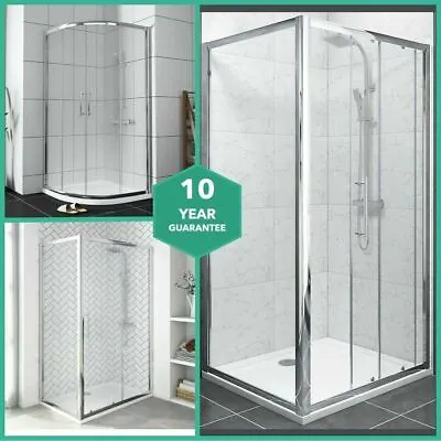 Shower Enclosure With Easy Clean Glass - With Shower Tray & Waste • £449.97