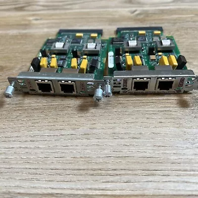 Lot Of  2 CISCO VIC-2FXO-EU Two-port Voice I/face Card - FXO (EU) • $19.99