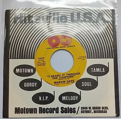 Marvin Gaye - I Heard It Through The Grapevine 7  Vinyl Record 1966 TAMLA 54176 • £6.95