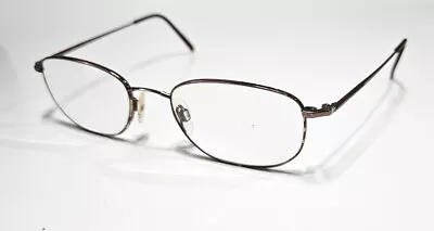 Marchon Flexon 600 Shiny Brown Eyeglasses Frames 54-18 145 Designer Men Women • $29.95