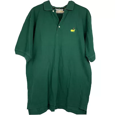 Augusta National Golf Shop Polo Shirt Men Large Green Embroidered Masters Logo • $16.16