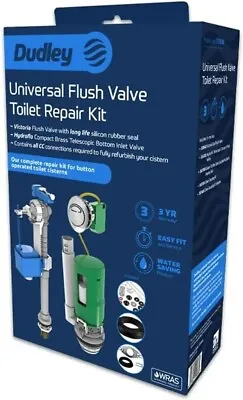 £25 • Buy Universal Flush Valve Toilet Repair Kit - Complete Repair Kit For Button Cistern