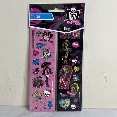 Monster High Stickers 8 Strips New Cleo De Nile Frankie Stein Lagoona Blue 2011 • $7.64