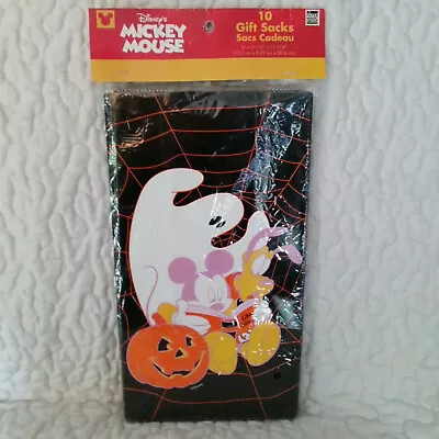 Paper Magic Group Disney Mickey Mouse Halloween Ghost Party Favor Gift Sack Bags • $9