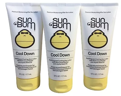 3pk Sun Bum Cool Down Soothing & Cooling Aloe Lotion With Cocoa Butter 6oz (GS) • $19.99