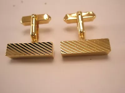 .Brick Block Gold Tone Quality Vintage Cuff Links Mason Brick Layer • $32.49