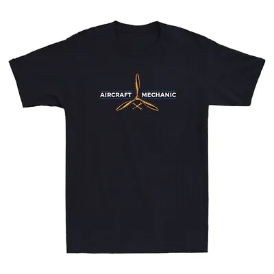 Aircraft Mechanic Shirt Funny Aircraft Work Wear Tee Gift Vintage Men's T-Shirt • $30.79