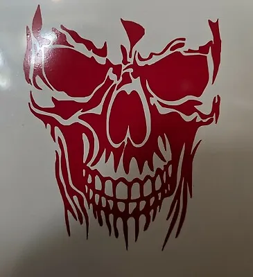 Evil Skull Sticker Scary Skeleton Decal Car Truck Window Vinyl Skulls • $3.05