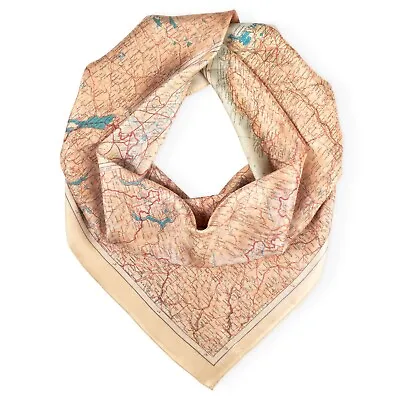 Escape Map Scarf WW2 IWM Silk Scarves Military Memorabilia WorldWar Sale Evasion • £44.99