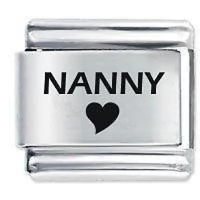£4.21 • Buy NANNY HEART * Daisy Charm Compatible With Italian Modular Charm Bracelets
