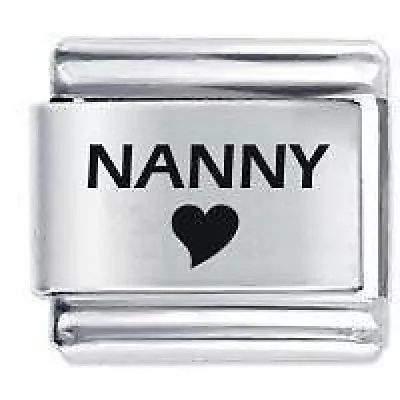 NANNY HEART * Daisy Charm Compatible With Italian Modular Charm Bracelets • £4.45