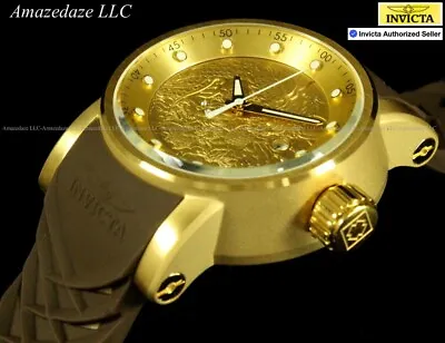 NEW Invicta Men 48mm YAKUZA S1 Rally Dragon NH35A 24J Auto GOLDEN DIAL SS Watch • $89.99