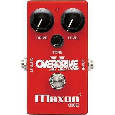 Maxon Overdrive Extreme Guitar Effects Pedal Red • $159