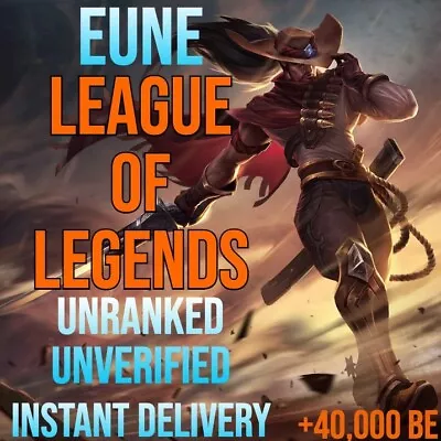 EUNE | League Of Legends Account | 40K BE | Level 30 Smurf | Unranked | LoL FAST • £6.99