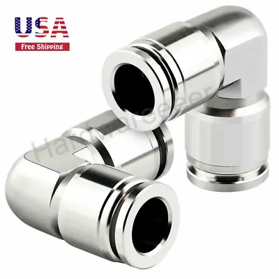 Pneumatic 5/16  OD Push To Connect Fittings Tube Elbow Connec Push Lock 2PCS • $17.99
