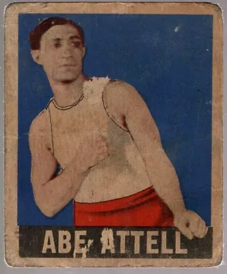 Abe Attell Boxing Featherweight Champ #25 Rare Sp 48 1948 Leaf Vintage Set Break • $0.99