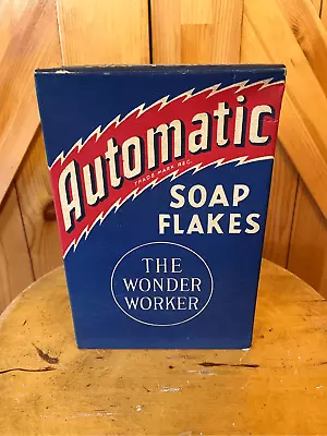 Vintage Automatic Soap Flakes Box Sealed • $20