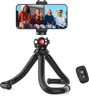 £11.99 • Buy Anozer Phone Tripod,Flexible Tripod Stand With Phone Holder And Wireless Remote,