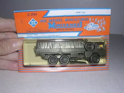 ROCO #Z-294  German Man 4520 7 Ton Covered Truck  Olive Green  H.O.Scale 1/87 • $29.99