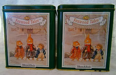 Villeroy & Boch Foxwood Tales Vintage Collectible Tin Empty • $19.30