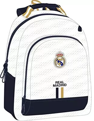 School Bag Real Madrid C.F. White 32 X 42 X 15 Cm NEW • $93.27