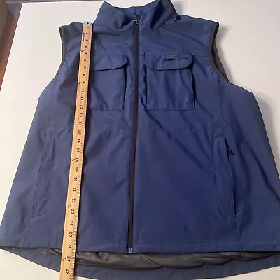 Free Country Vest Blue Mens XXL Polyester Fishing Vest!! (F) • $37.73