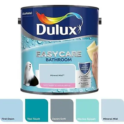 £30.99 • Buy Dulux Paint Shades Of Blue Easycare Bathroom Soft Sheen 2.5 Litres