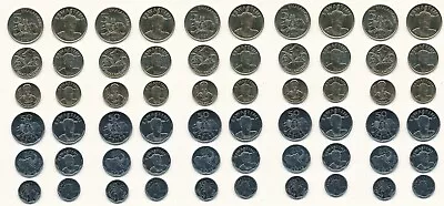 Swaziland Eswatini 5 Pcs X set 6 Coins 10 20 50 Cents 1 2 5 Emalangeni 2018 2021 • $34.99