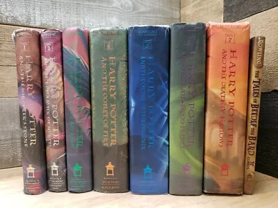 Harry Potter Complete Set Hardcover 1-7 Plus Beedle The Bard • $49.95