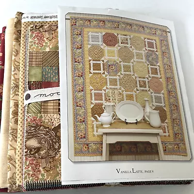 QUILT KIT Vanilla Latte PATTERN MODA LAYER CAKE With 4+ YARDAGE • £45