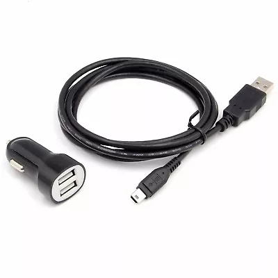 Jet Black In Car GPS Charger Cable Lead For Garmin Golf GPS Approach G3 G5 G6 G7 • $5.55