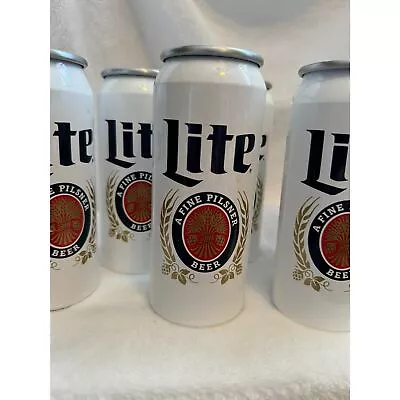 Lot Of 6 Miller Lite Retro Aluminum Bottle Can Beer Tumbler • $16.95