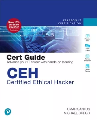  CEH Certified Ethical Hacker Cert Guide By Omar Santos 9780137489985 NEW Book • £48.71