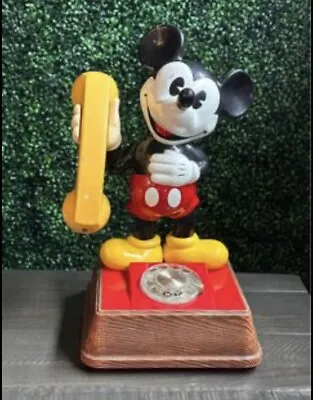 1970s Vintage Mickey Mouse Rotary Dial Telephone • $99