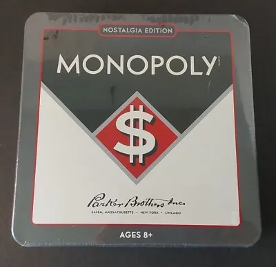 2012 Monopoly Nostalgia Edition NEW Collectible Tin Board Game. New.  • $15