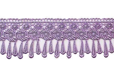 Kiddo 3.25  14 Colors Guipure Fringe Trimming Venise Lace Trim Sewing By Yardage • $13.99