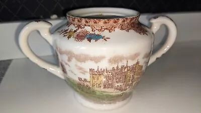 Vintage BROWN & RITCHIE English Castles Lambton Castle Sugar Bowl No Lid • £18.32