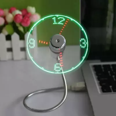 LED Light USB Fan Time Clock • $40