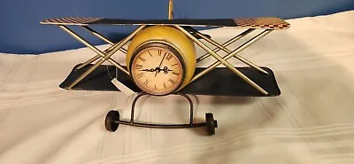 New W Tags - Vintage Look Airplane Figurine - Desktop - Decorative Clock - Look • $40.47