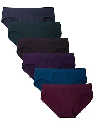 Kalon Women's 6 Pack Hipster Brief Nylon Spandex Underwear • $29.99