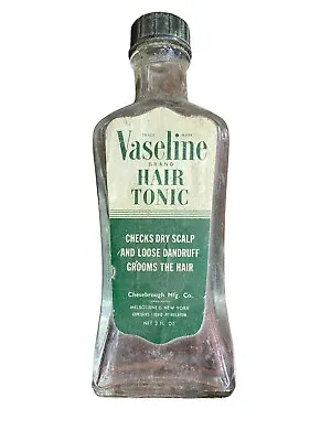 Rare Old Vaseline Bottles VINTAGE| Hair Tonic| 1940s • $32.29