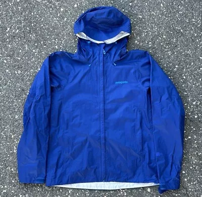 Patagonia Stretch Torrentshell Waterproof H2No Shell Jacket Coat Blue Medium M • $94.95